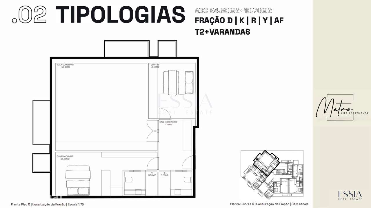 Apartamento T2 com Varandas - Nova Construção - Grande imagem: 4/5