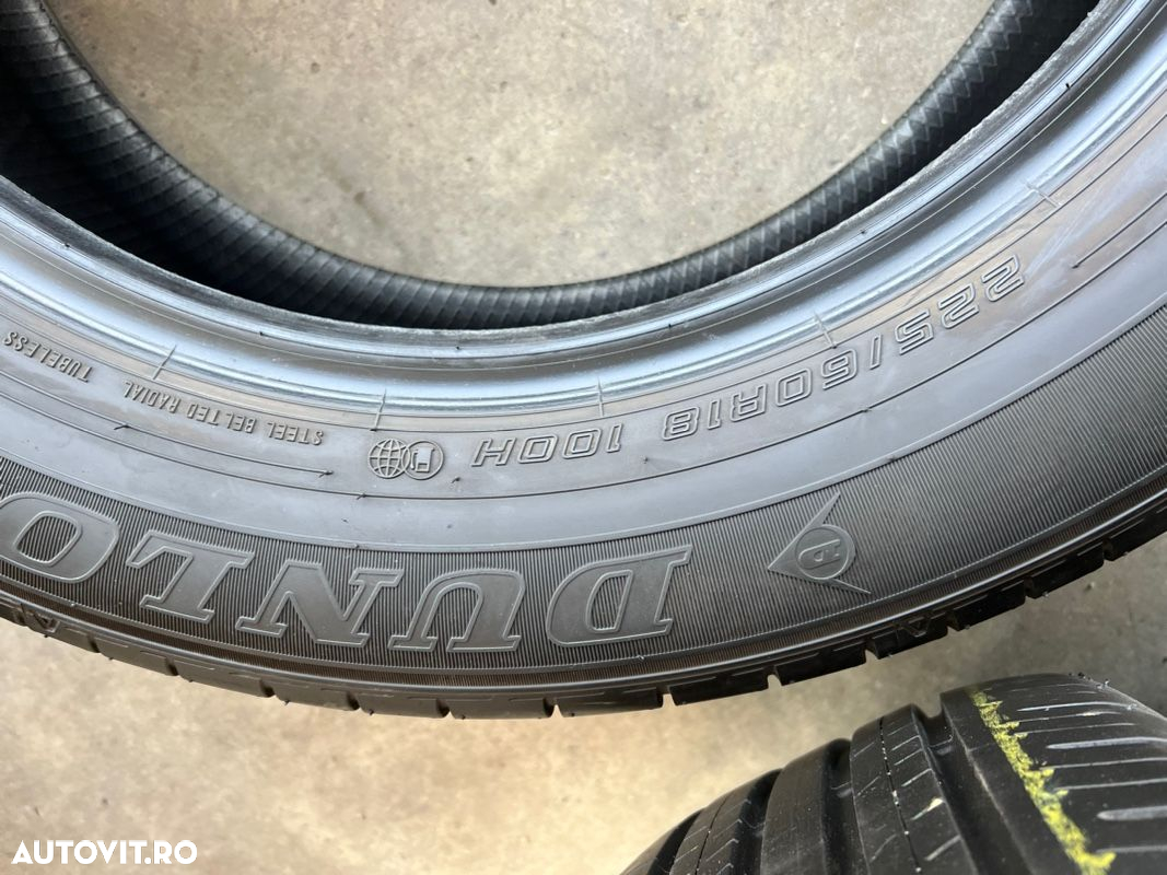 vând 4 anvelope 225/60/18 Dunlop de vară ca noi - 5
