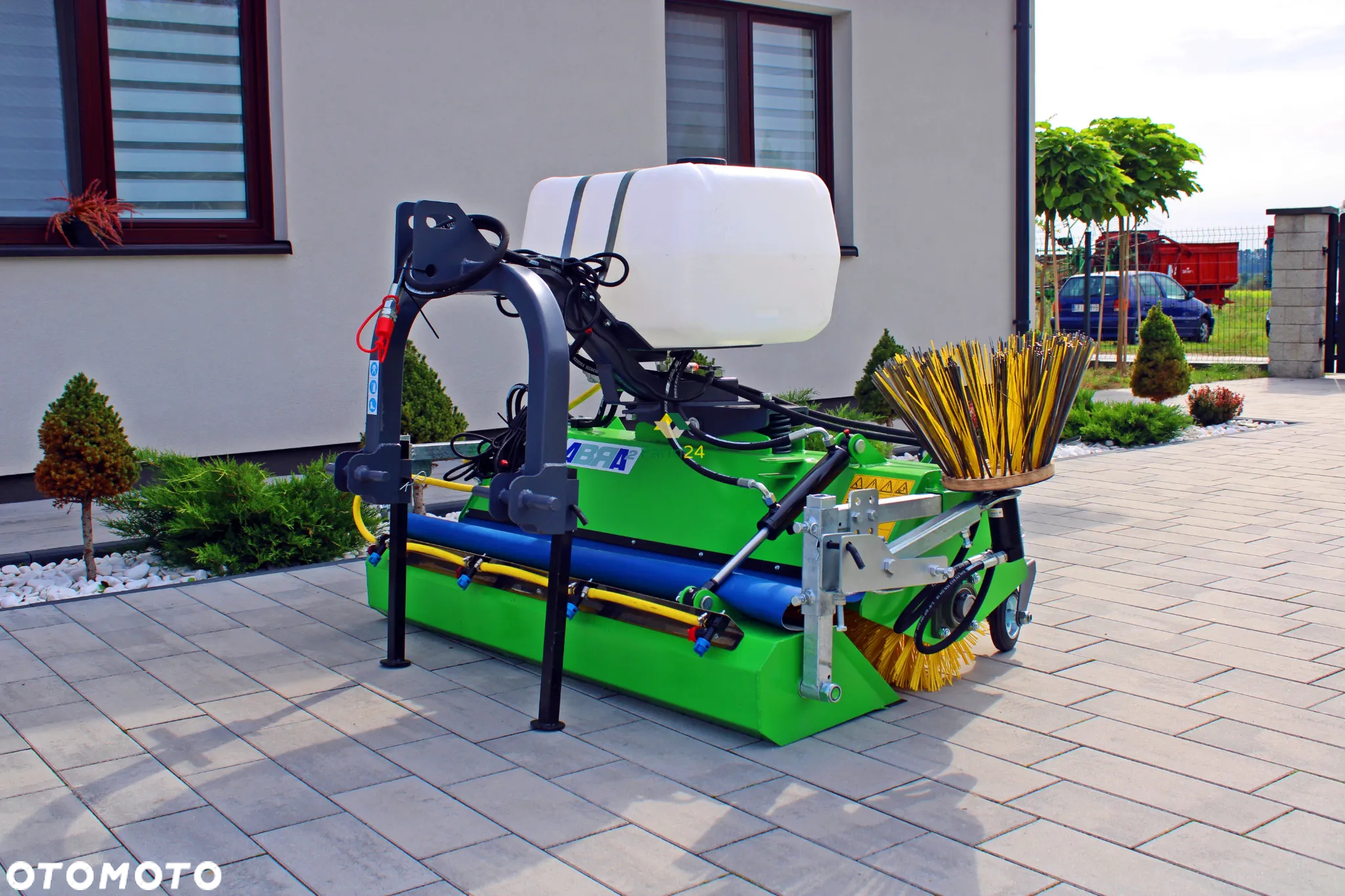 Zamiatarka hydrauliczna / na wałek WOM Zamiatarka drogowa uliczna do kostki Zamiatarka do ciągnika wózka KAŻDY ROZMIAR Abra Metal Technik - 8