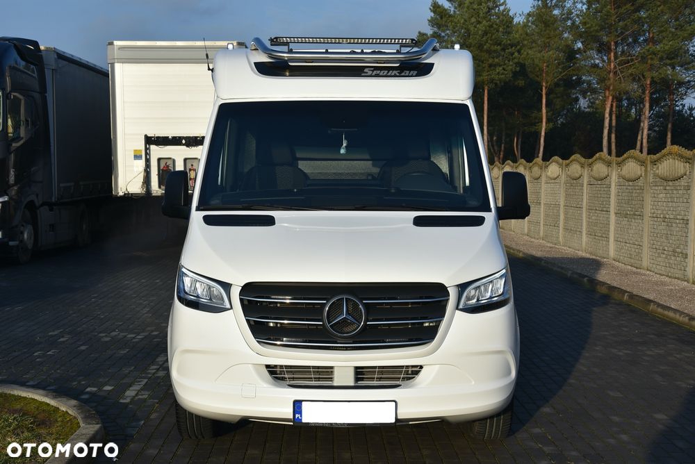 Mercedes-Benz SPRINTER 2022 / ZABUDOWA KEGGER LOW RACE + / AUTOLAWETA / HAK / 3.0 V6 AUTOMAT / DUŻY MBUX / KAMERA COFANIA / SYPIALKA SPOJKAR / PODUSZKI TYŁ / UNIKAT / STAN FABRYCZNIE NOWY - 3