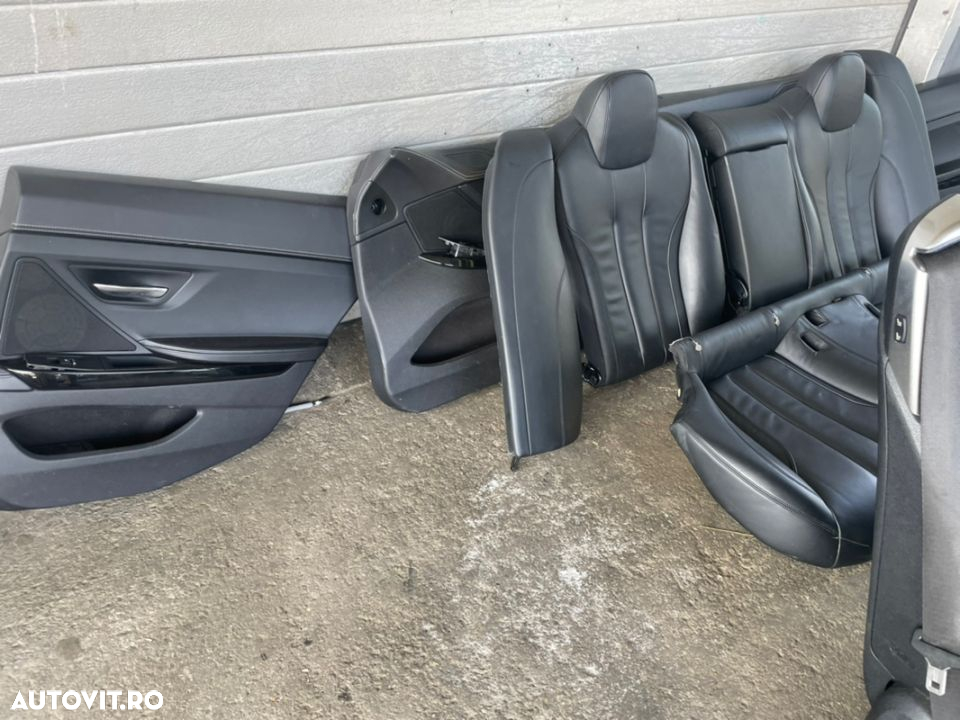 scaune comfort confort   piele sport   recaro bmw M pachet seria 6 Gran coupe F06 încălzite cu memorii plafon negru stâlpi parasolare banchete panouri de ușă Grand Cupe 640xd 650xd centuri active - 12