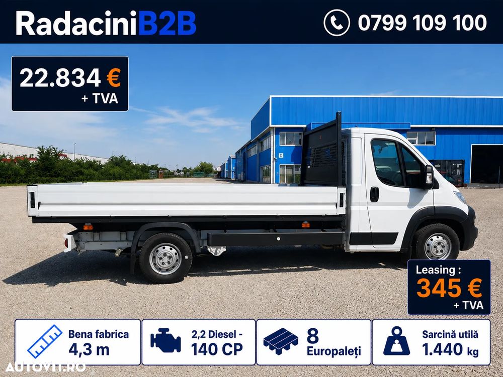 Citroën Jumper bena Scattolini fabrica 4.3M | 1.440 KG | 140 CP | STOC - 4