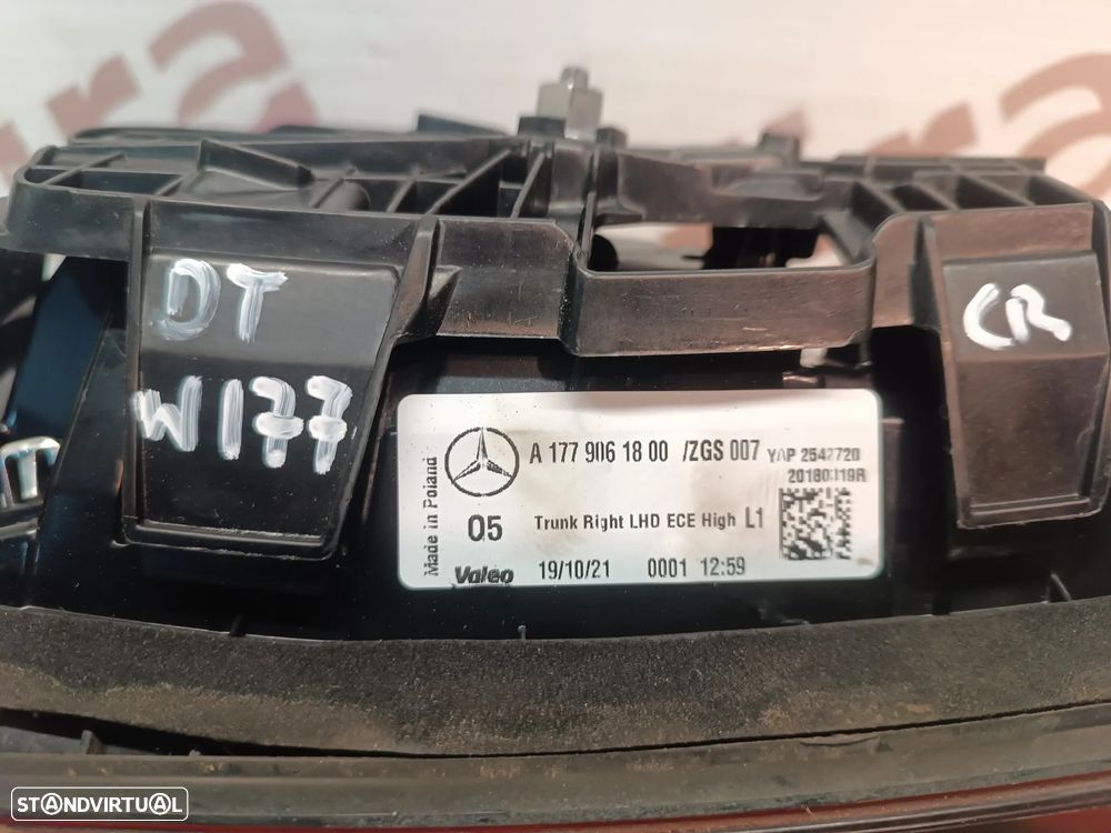 FAROLIM DA MALA MERCEDES CLASSE A W177 - ESQUERDO A1779061700 / DIREITO A1779061800 - 9