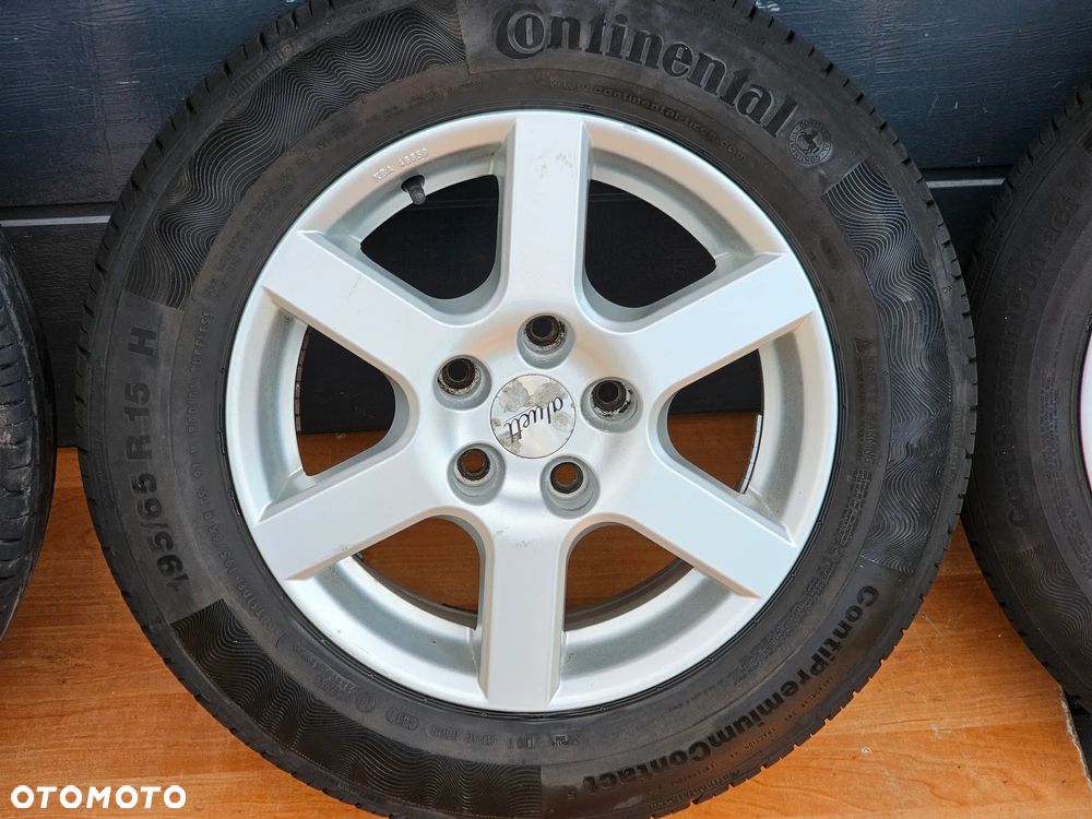 KOŁA FELGI ALUMINIOWE 15 5x110 OPONY LETNIE 195/65/15 OPEL ZAFIRA A B ASTRA H VECTRA C SIGNUM MERIVA B - 5