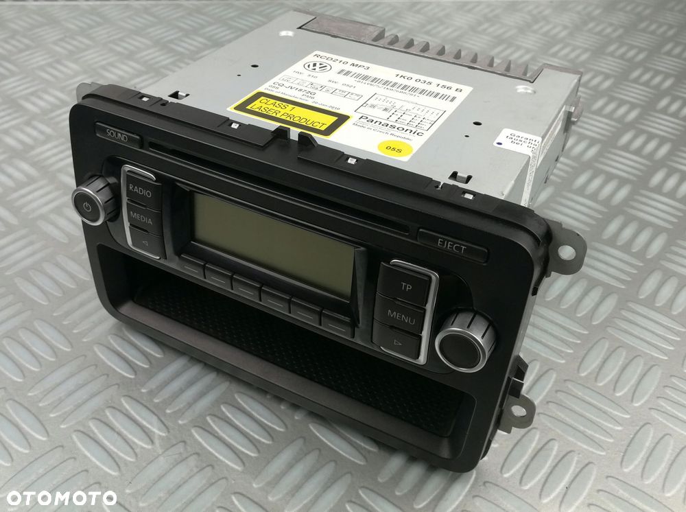 1K0035156B radio cd fm fabryczne PANASONIC VW GOLF VI 6 TOURAN CADDY II 2 - 2