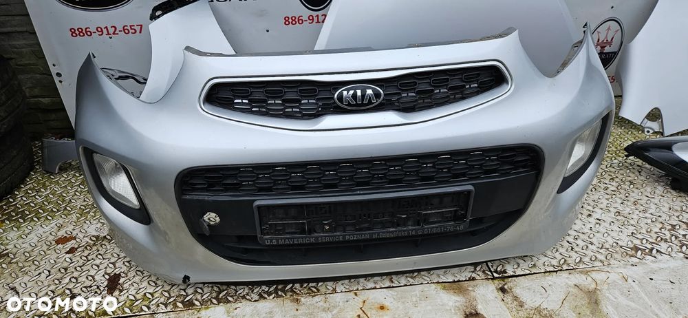 Kia Picanto 2 II 2011-2015 Wersja 5 drzwi 5D   Maska Pokrywa silnika Błotnik prawy lewy Reflektor Lampa prawa lewa  EUROPA kolor 3D - 6