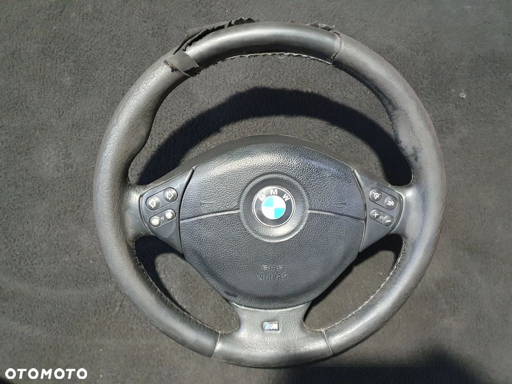 KIEROWNICA Z PODUSZKĄ BMW E39 M PAKIET SKÓRA MULTIFUNKCYJNA - 5