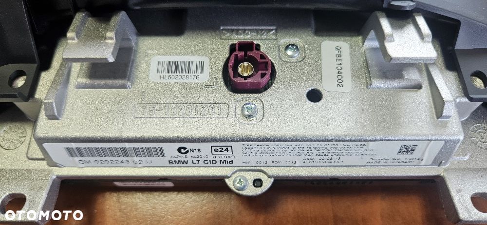 BMW F20 Navigacja Radio Oryginał ALPINE Komplet - 5