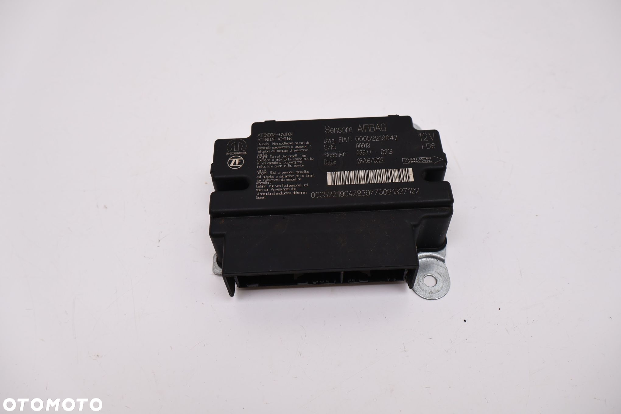FIAT DUCATO SENSOR MODUŁ AIRBAG 52219047 - 2