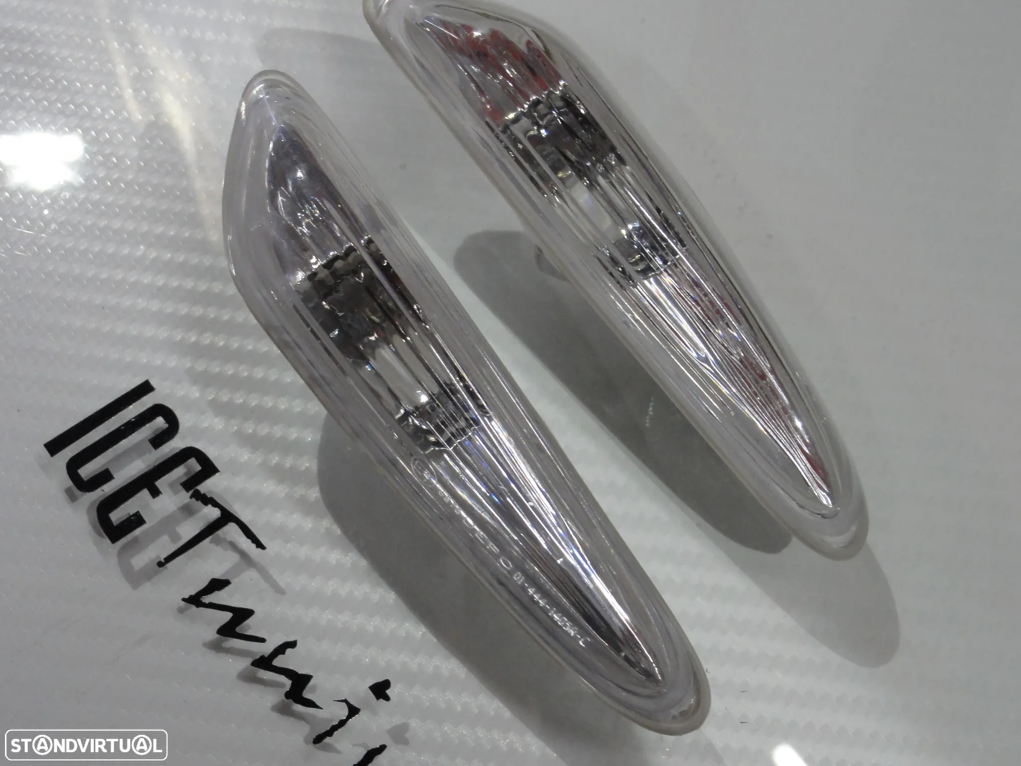 Piscas, Farolins Laterais + lâmpadas cromadas para BMW E81, E82, E84, E87, E88, E46 +01, E60, E61 E90 E91 E92 E93 escurecidos ou em cristal - 10
