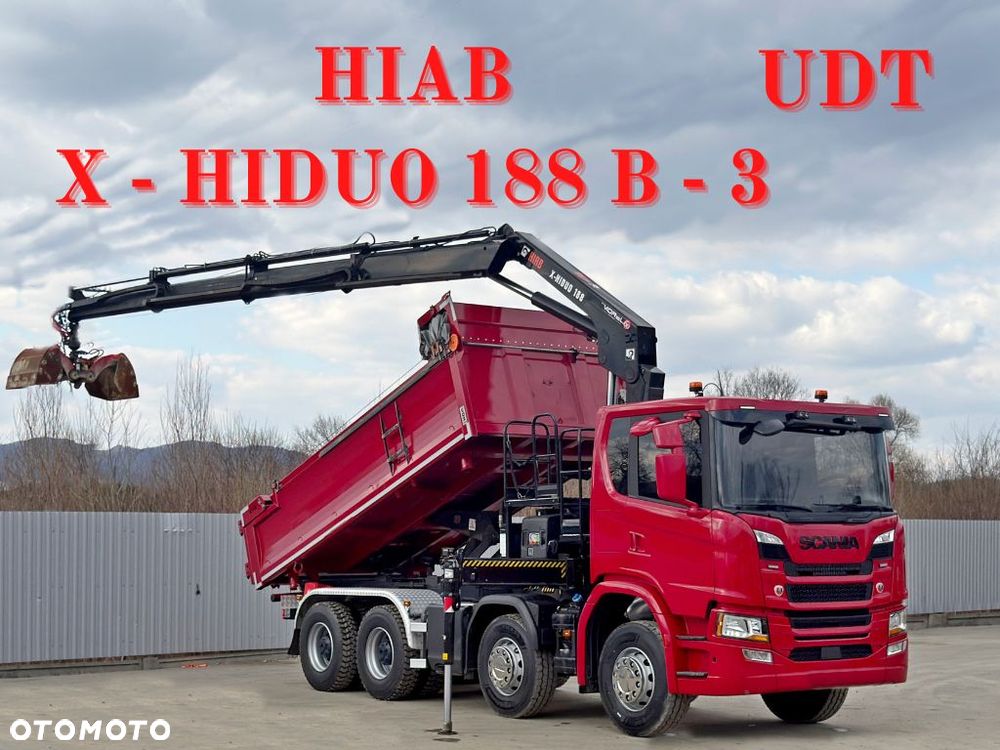 Scania G 450 * WYWROTKA + BORDMATIC + HIAB X - HIDUO 188 * 8x4 - 1