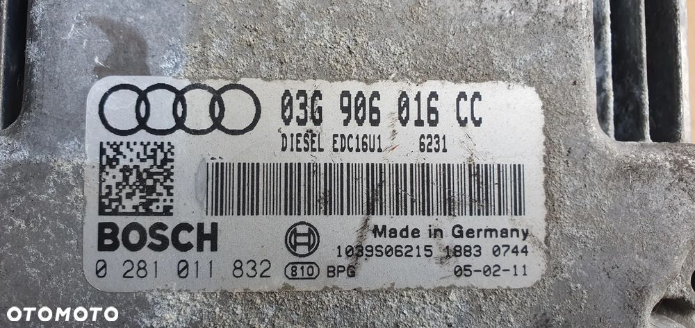 Komputer sterownik silnika Audi A3 8P 1.9 TDI 03G906016CC - 5