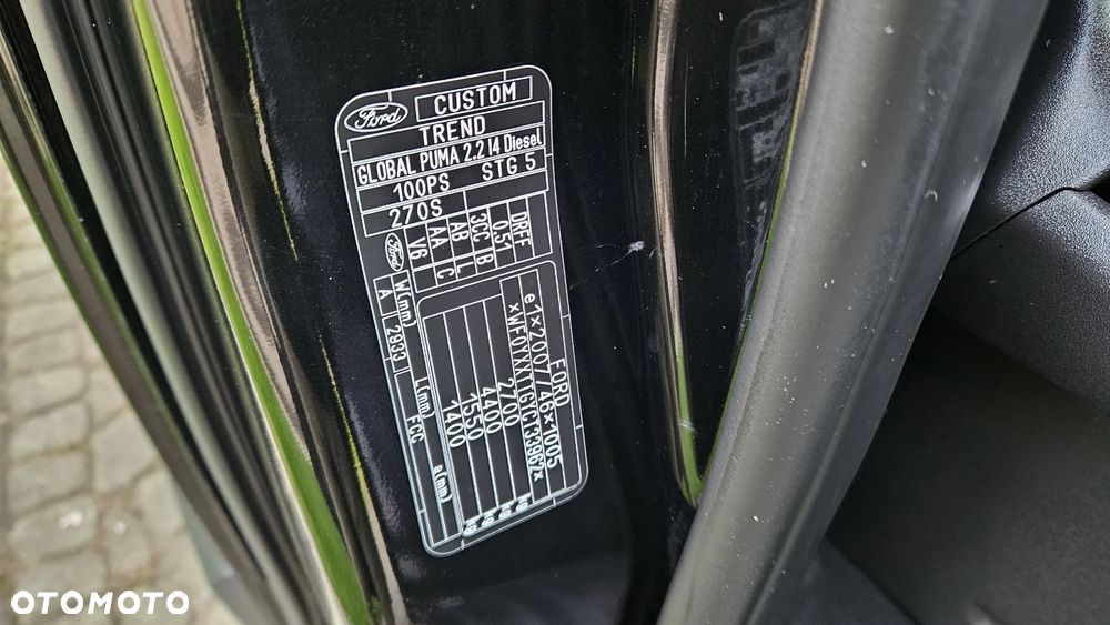 Ford CUSTOM 2,2TDCI L1 KLIMA WEBASTO KAMERA TEMPOMAT HAK SUPER STAN - 33