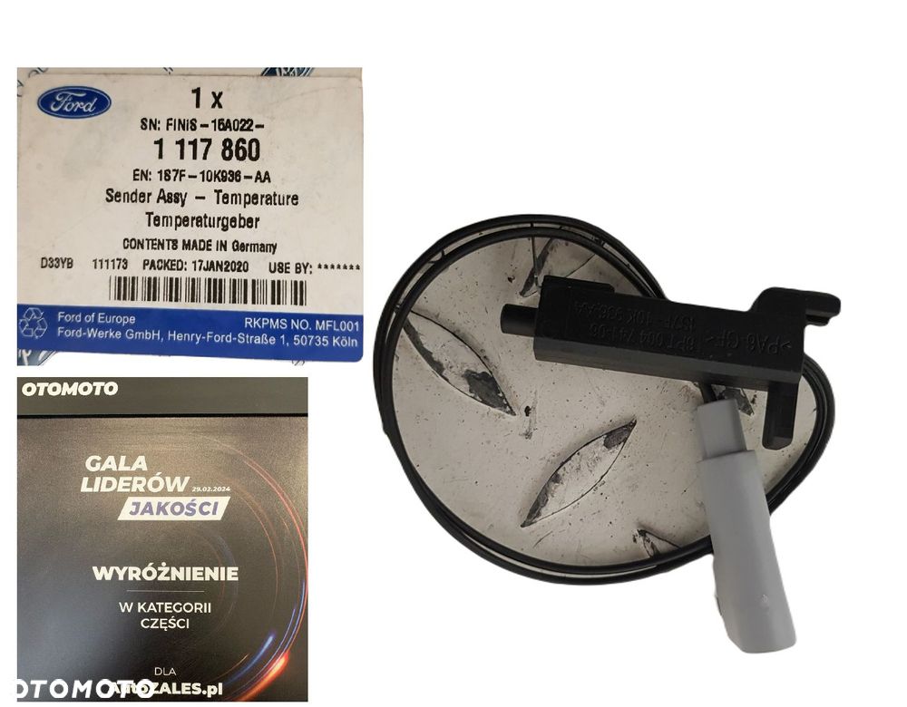 FABRYCZNIE NOWY ORYGINALNY CZUJNIK TEMPERATURY ZEWNĘTRZNEJ FORD MONDEO FOCUS C-MAX 1S7F-10K936-AA - 1