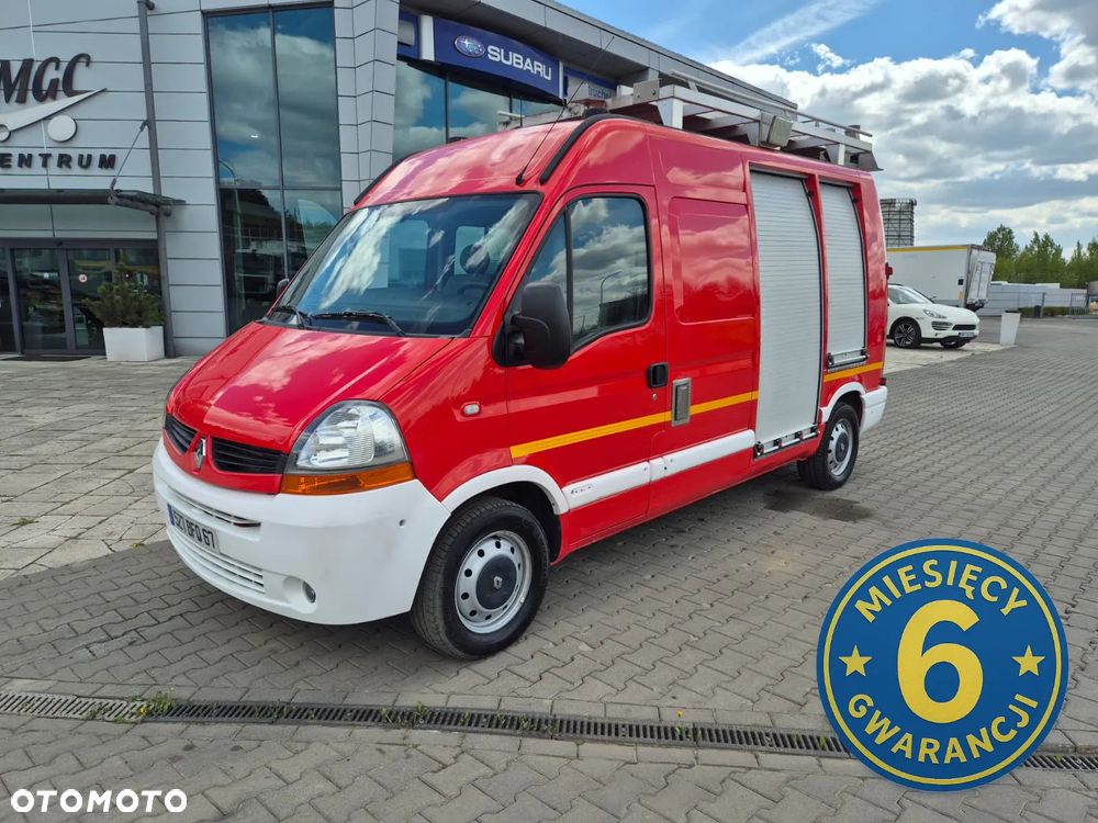 Renault Master 2.5 DCi 120 / STRAŻ POŻARNA / AUTO POŻARNICZE / 4 MIEJSCA / BEZWYPADKOWY / ORYGINALNY PRZEBIEG / DRABINA / ORYGINALNA ZABUDOWA / IDEALNY DO OSP LUB PSP / STAN IDEALNY - 2