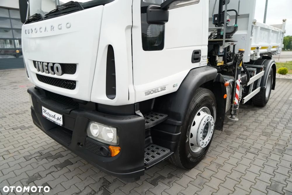 Iveco EUROCARGO 190EL32  / Wywrotka + HDS / HYDROBURTA / BORDMATIC / 3 STRONNY KIPPER - 3.5 M / EURO 6 - 14