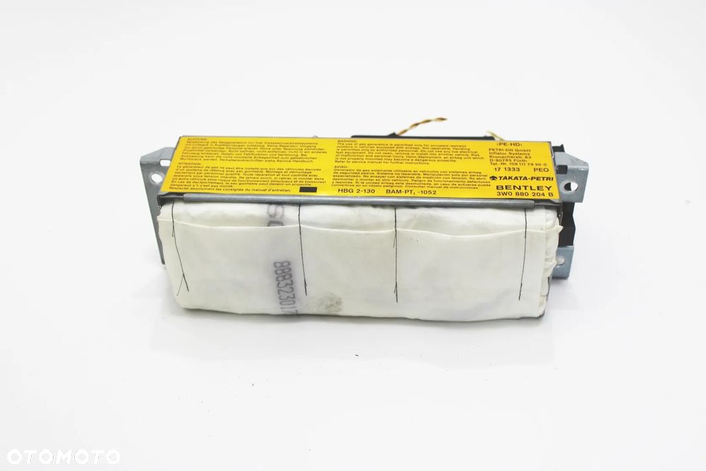 Airbag czarna poduszka kierowcy ze skóry stan BDB OE Mercedes CL500 W216 W221 przed liftingiem - 3