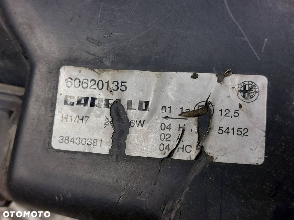 LAMPA LEWY PRZÓD + PRAWY PRZÓD ALFA ROMEO 156 I EU EUROPA 60620135 - 6