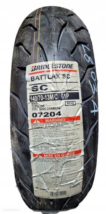 1x Bridgestone Battlax SCR 140/70-13 61P L803A - 1