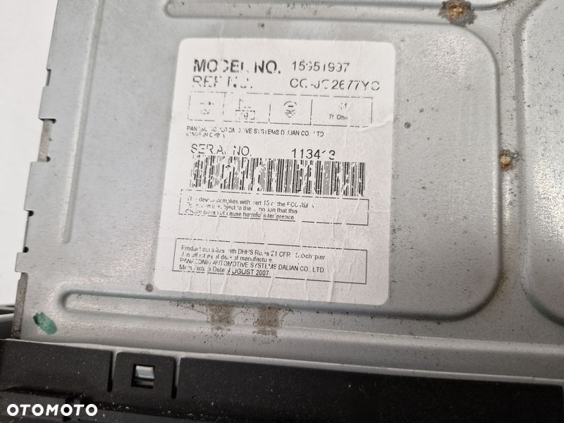 chevrolet hhr radio odtwarzacz cd 15951997 - 7