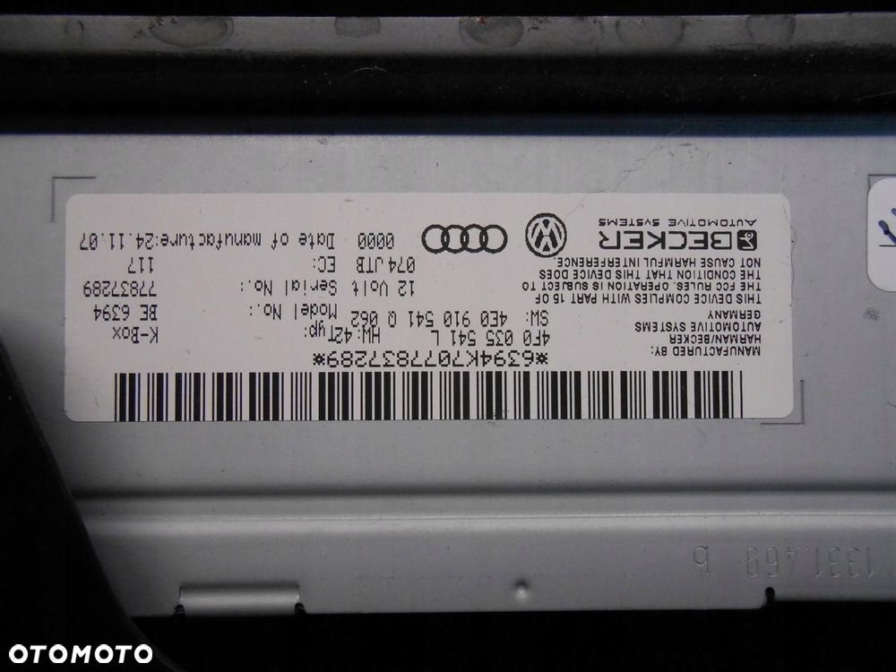 tuner radia zmieniarka cd audi a6 c6 # - 2