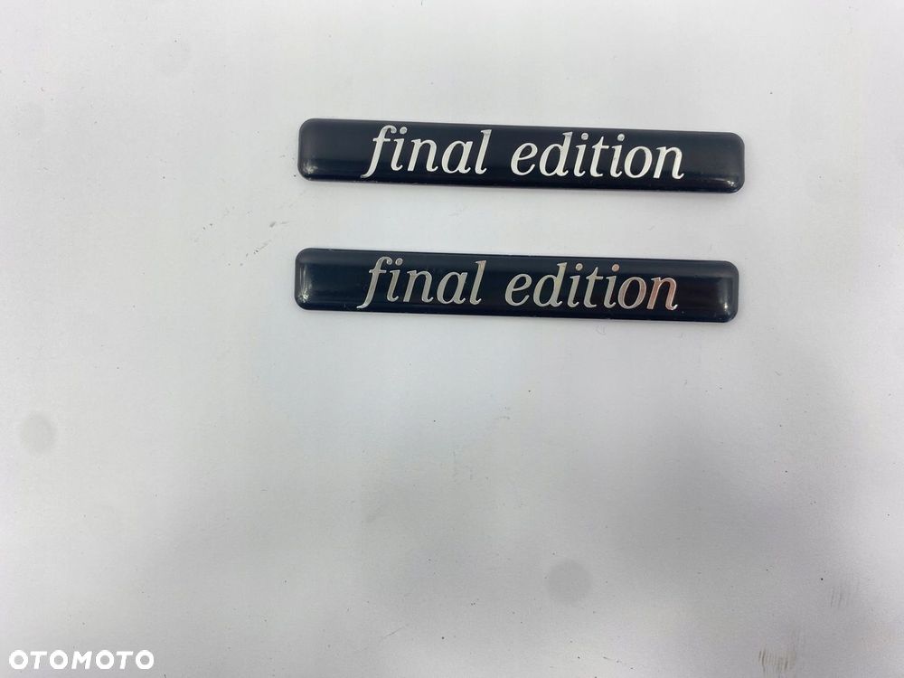 EMBLEMAT ZBACZEK NAPIS FINAL EDITION LISTWA BOCZNA BŁOTNIKA MERCEDES W124 - 5