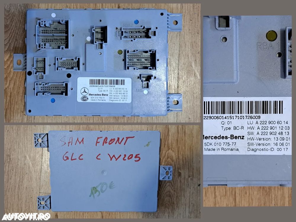 Mercedes SZL Panglica volan Panou butoane avarii ESP DSR Bloc lumini Panou butoane umplere Calculator confort Camera nigt vision Senzor parcare Capac carlig bara Broasca incuietoare haion W221 W164 W169 W245 W205 W253 W251 W216 W447 - 5