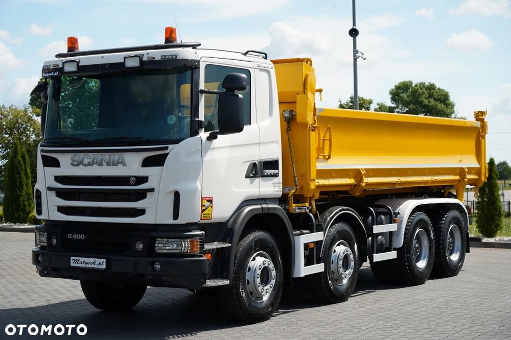 Scania G 400 / 8x4 / WYWROTKA 2 STRONNA  / HYDROBURTA /  BORDMATIC / MANUAL - 9