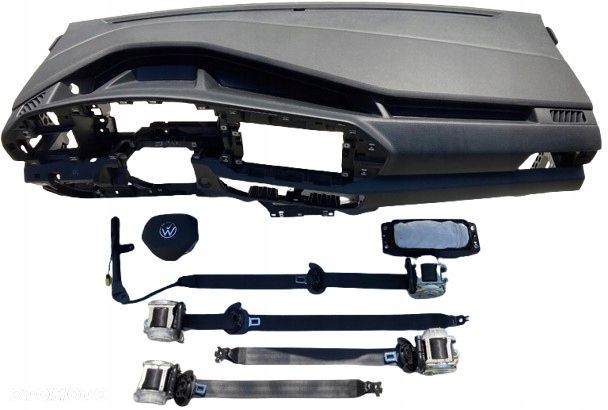 komplet poduszki deska pas pasy volkswagen vw caddy 2k7 2k8 - 1