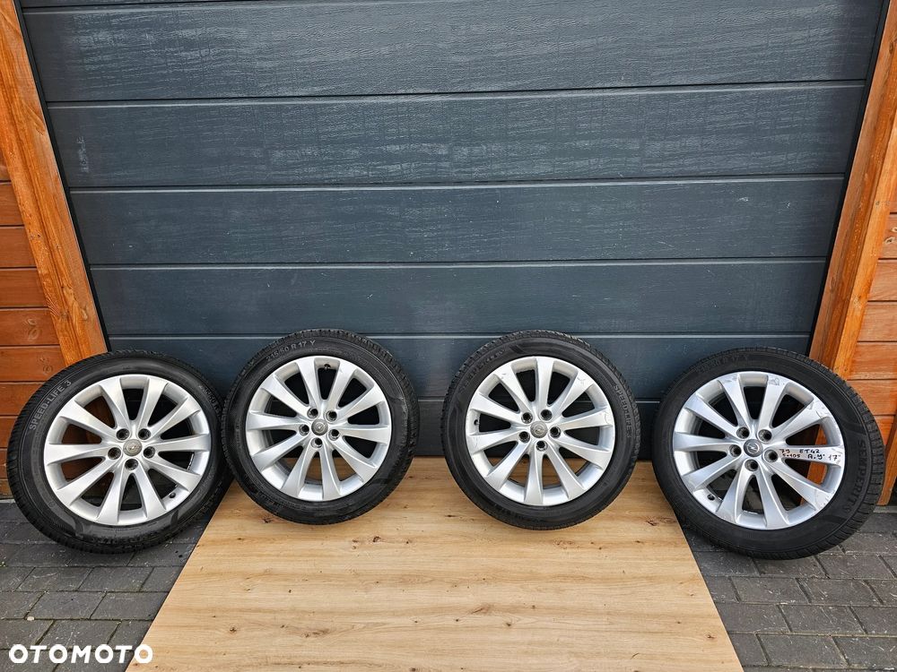 KOŁA FELGI ALUMINIOWE OPONY LETNIE OPEL ASTRA J K MOKKA 17 cali 5X105 ET42 215/50/17 - 1