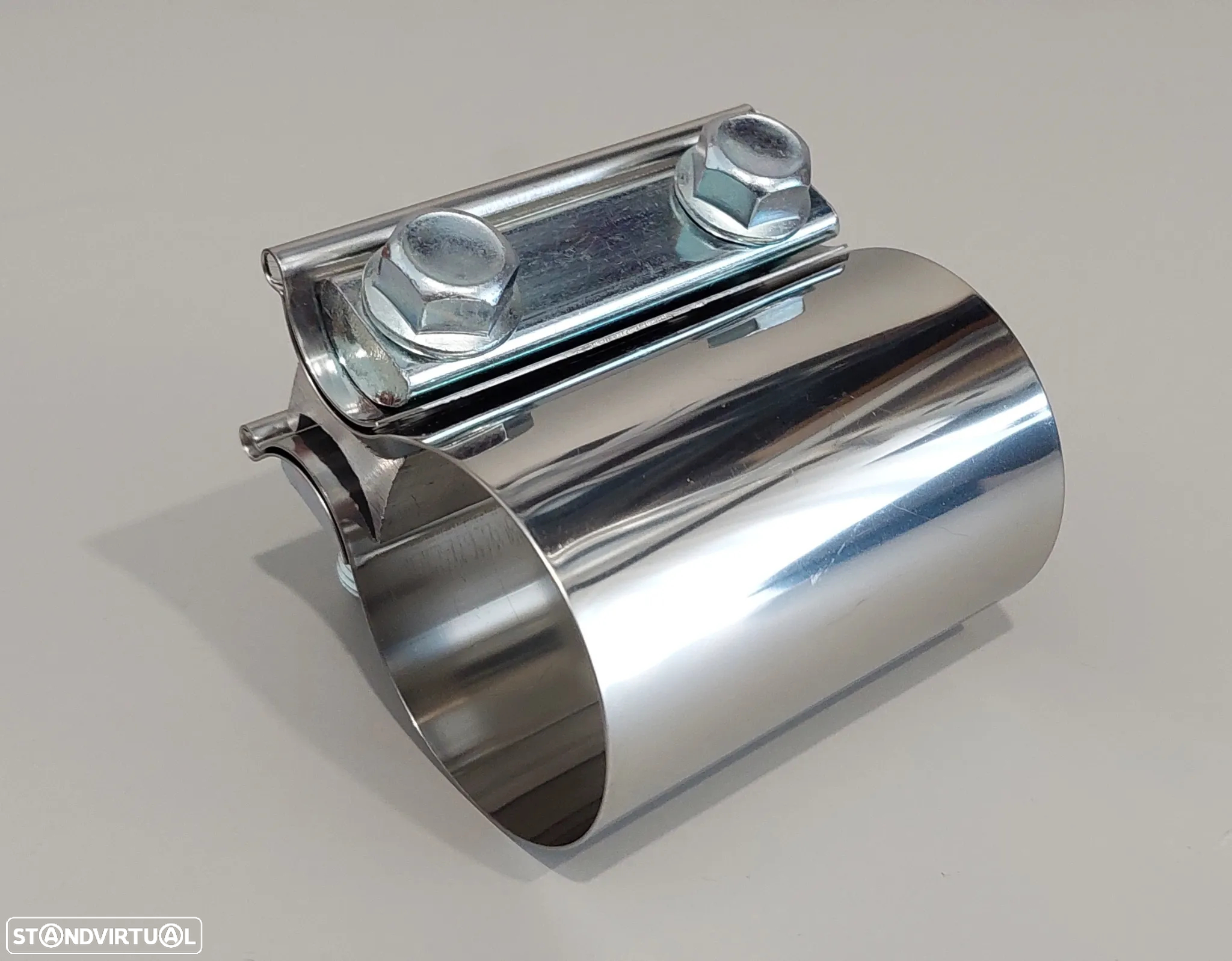 57mm - Braçadeira Inox União Tubo Escapes Universal - 4