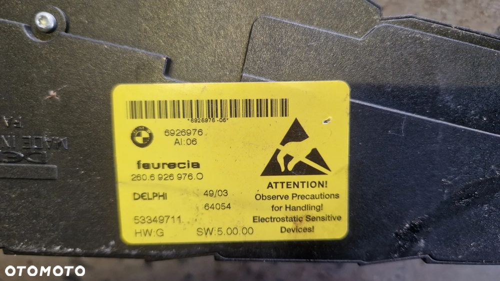 BMW E60 E61 PANEL PRZEŁĄCZNIK FOTELA PRAWY PRZÓD 6926976 - 3