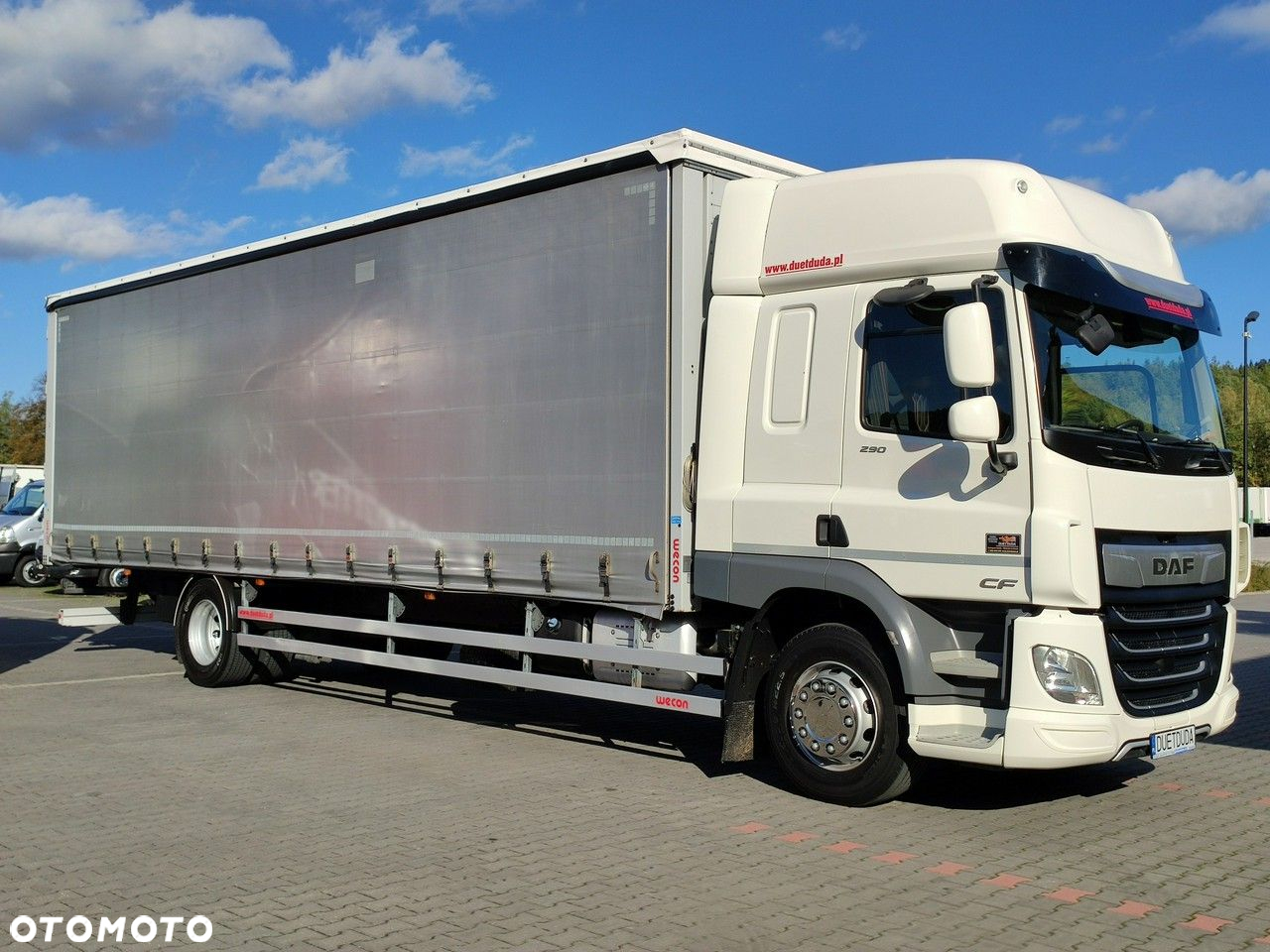 DAF CF 290 E6 Firana Tył Drzwi Dach Podnoszony / Zsuwany Długi 9.30m - 6