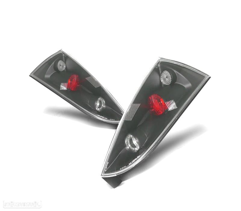 FAROLINS TRASEIROS FORD FOCUS 98-04 PRETO LOOK LEXUS - 1