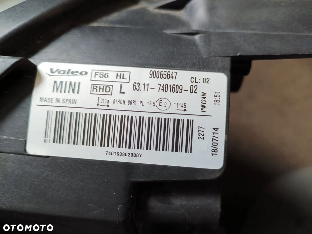 Mini Cooper F56 lampy przednie LED 7401609 - 8