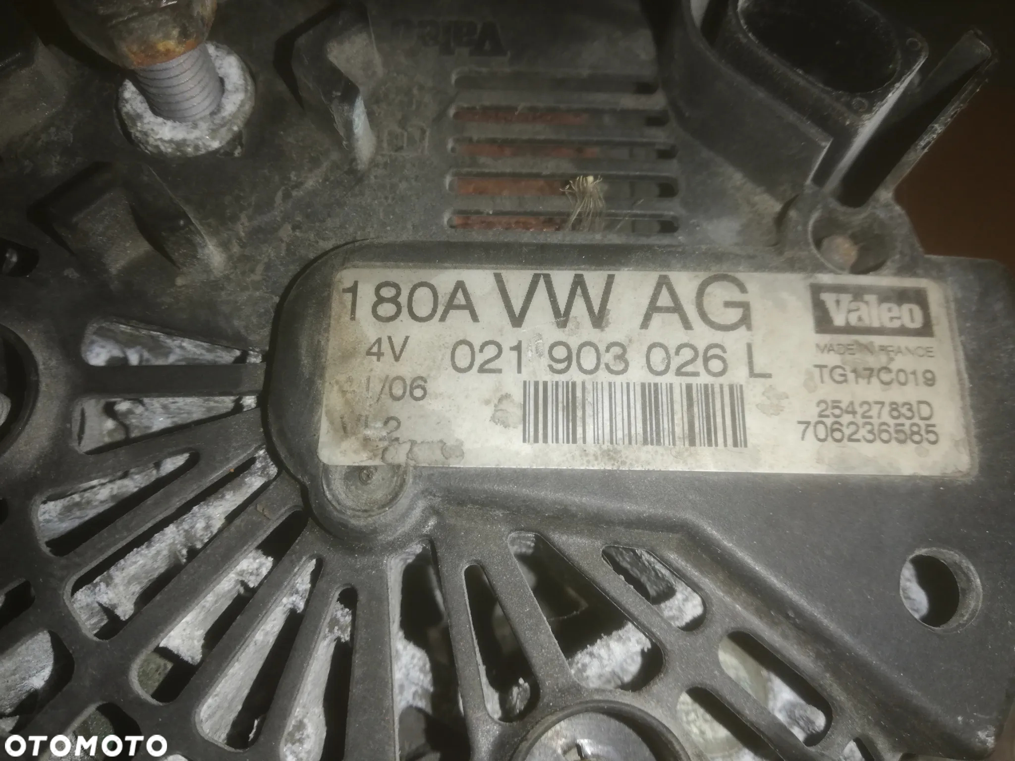 Alternator 1.9 TDI Vw Skoda Audi 180A 021903026L - 2