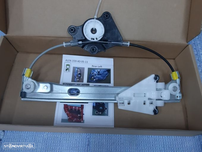 Elevador levanta vidros Alfa Romeo 159  2005-2011 (trás)  NOVO - 2