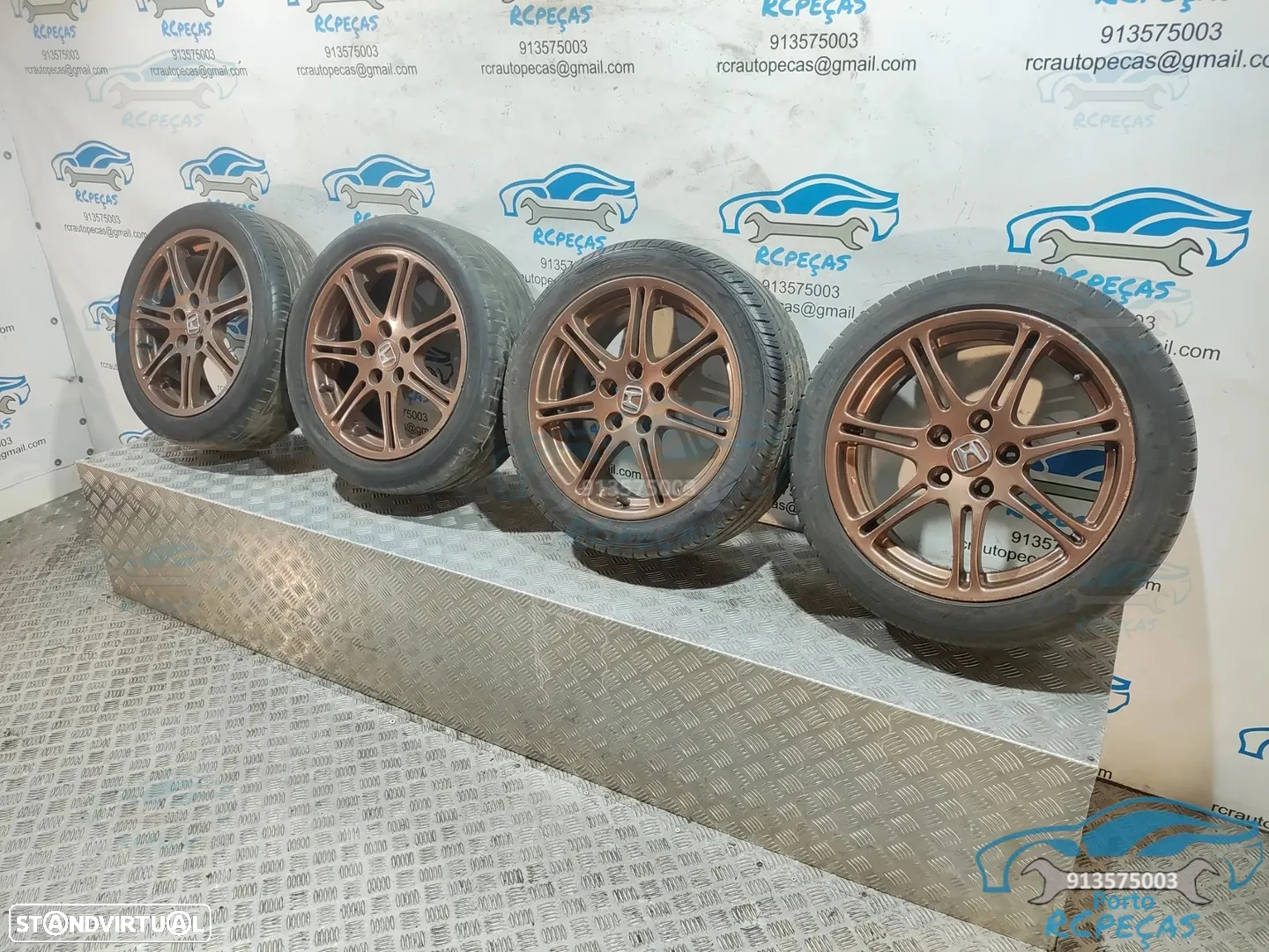 Conjunto Jantes 17" Honda Civic 7 EP3 Type R - 7J | ET45 | 5x114,3 - Originais | Jante | 42700-S5T-770A | S5T-770A | 225 45 17 | 5 x 114.3 | 17 Polegadas - 9