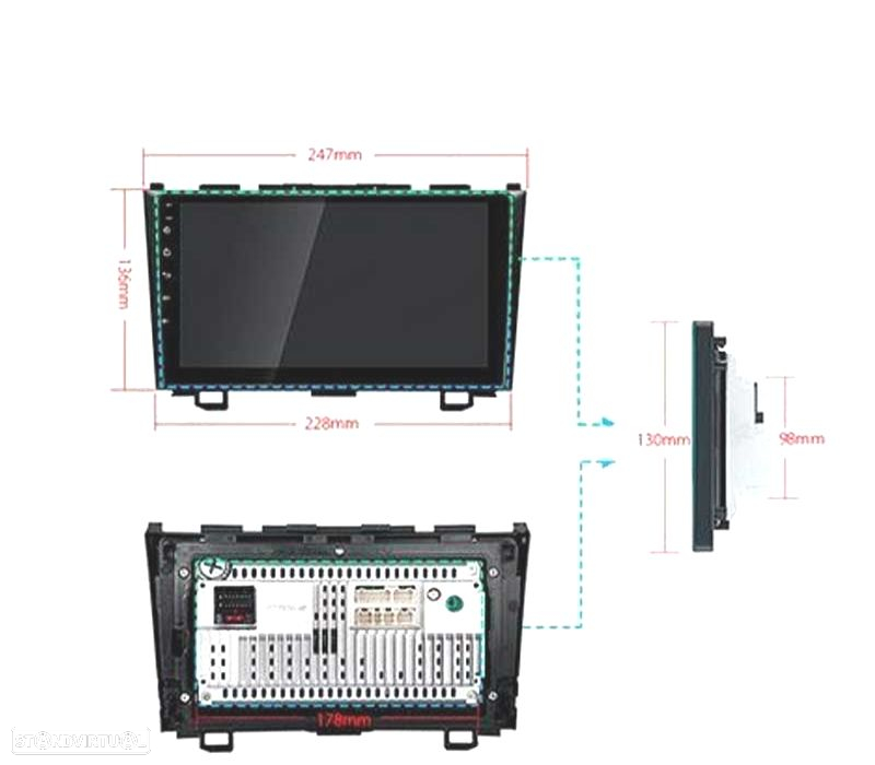AUTO RADIO GPS ANDROID 11 PARA HONDA CRV CR-V 07-11 - 4