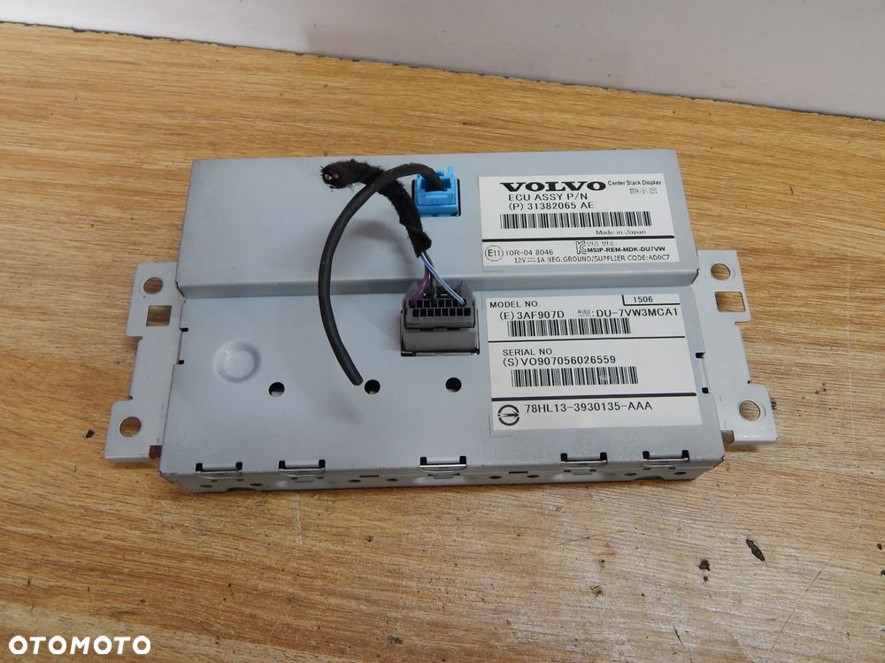 Radio moduł wzmacniacz ekran wyświetlacz Volvo S60 V60 II xc60 v40 v70 10-18  Łuków części - 7
