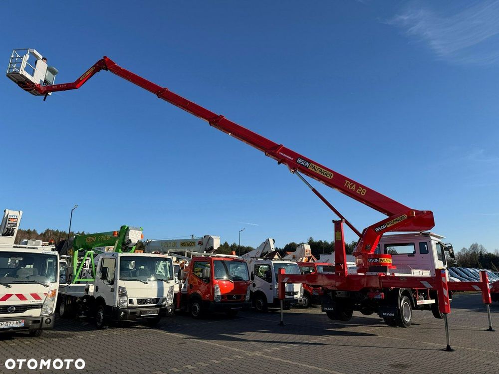 MAN TGL 8.180 Zwyżka Palfinger TKA 28 m w bok 20m podnośnik - 23