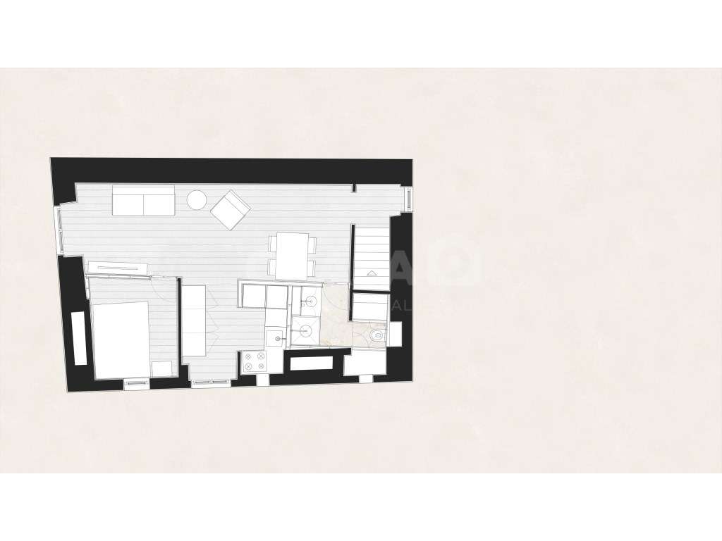 Apartamento T1, Fontainhas, Setúbal - Grande imagem: 4/4