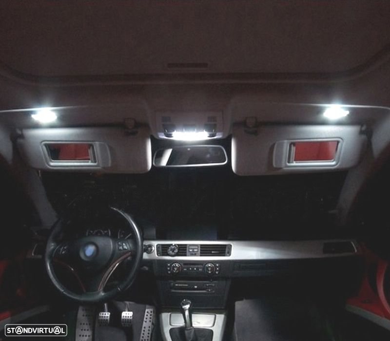KIT COMPLETO 19 LAMPADAS LED INTERIOR PARA BMW SERIE 3 E92 COUPE 325XI 335XI M GTS 330I XDRIVE 330D - 6