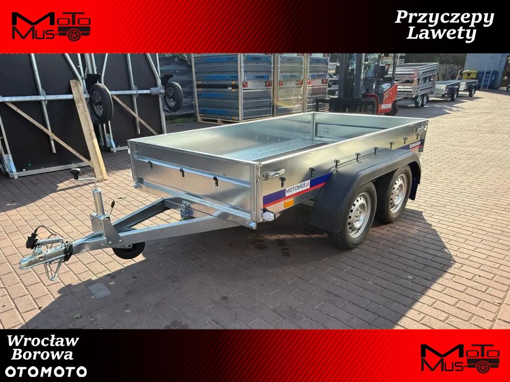 Niewiadów Przyczepa Niewiadów N426T 260x138x35cm 2 osie 750kg burty boczne 2mm Wrocław/Borowa MOTOMUS dostawa pod dom - 1