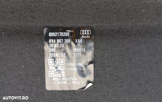 Polita portbagaj 8Y4867769 Audi A3 4 (8Y) [2020 - 2020] - 3