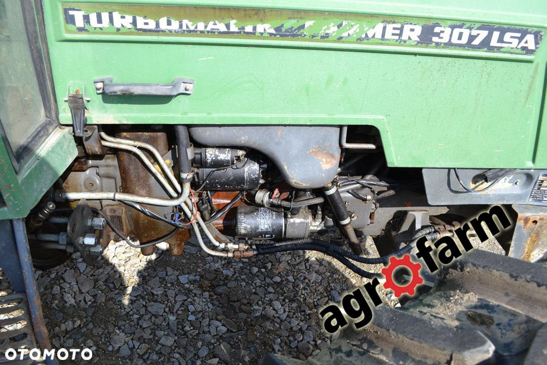 Fendt części używane 308 309  307 306 310 311 silnik skrzynia most oś podnośnik zwolnica obudowa - 4