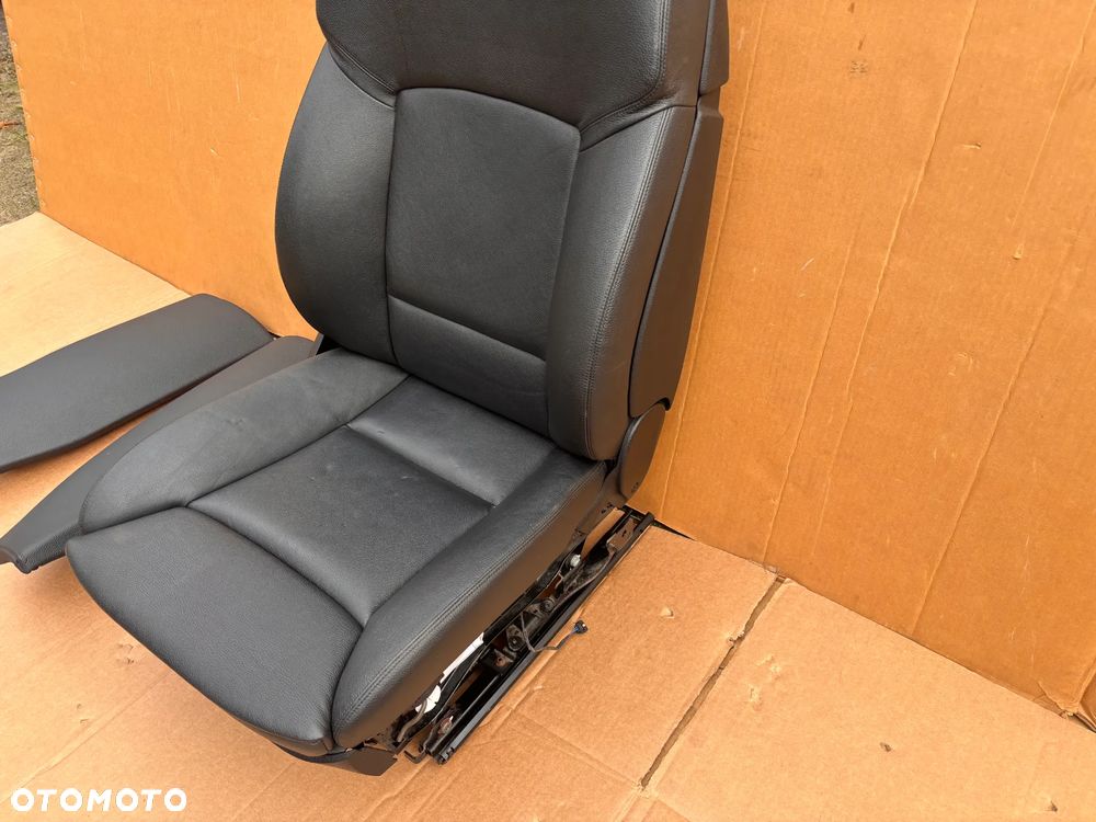 BMW 5 F10 F11 Fotele Czarne Europa Kanapa Komfort Komforty Grzane Komplet Przed Liftem Fotel Przedni Lewy Prawy Tylna - 6