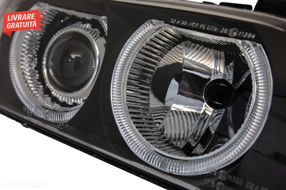 Faruri Angel Eyes BMW Seria 5 E39 (1996-2003) Facelift Design- livrare gratuita - 5