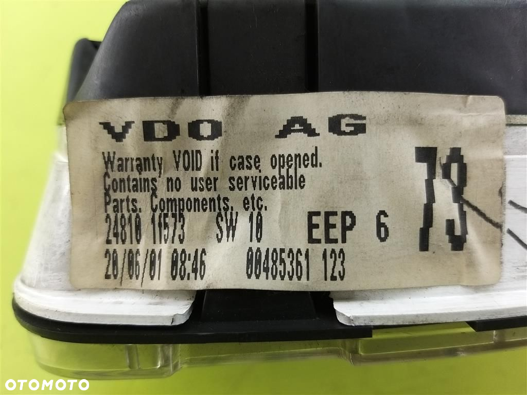 Licznik ZEGARY  Nissan Micra K11  1.0 B 60KM 1992-2003R VDO 24810-11573 - 5