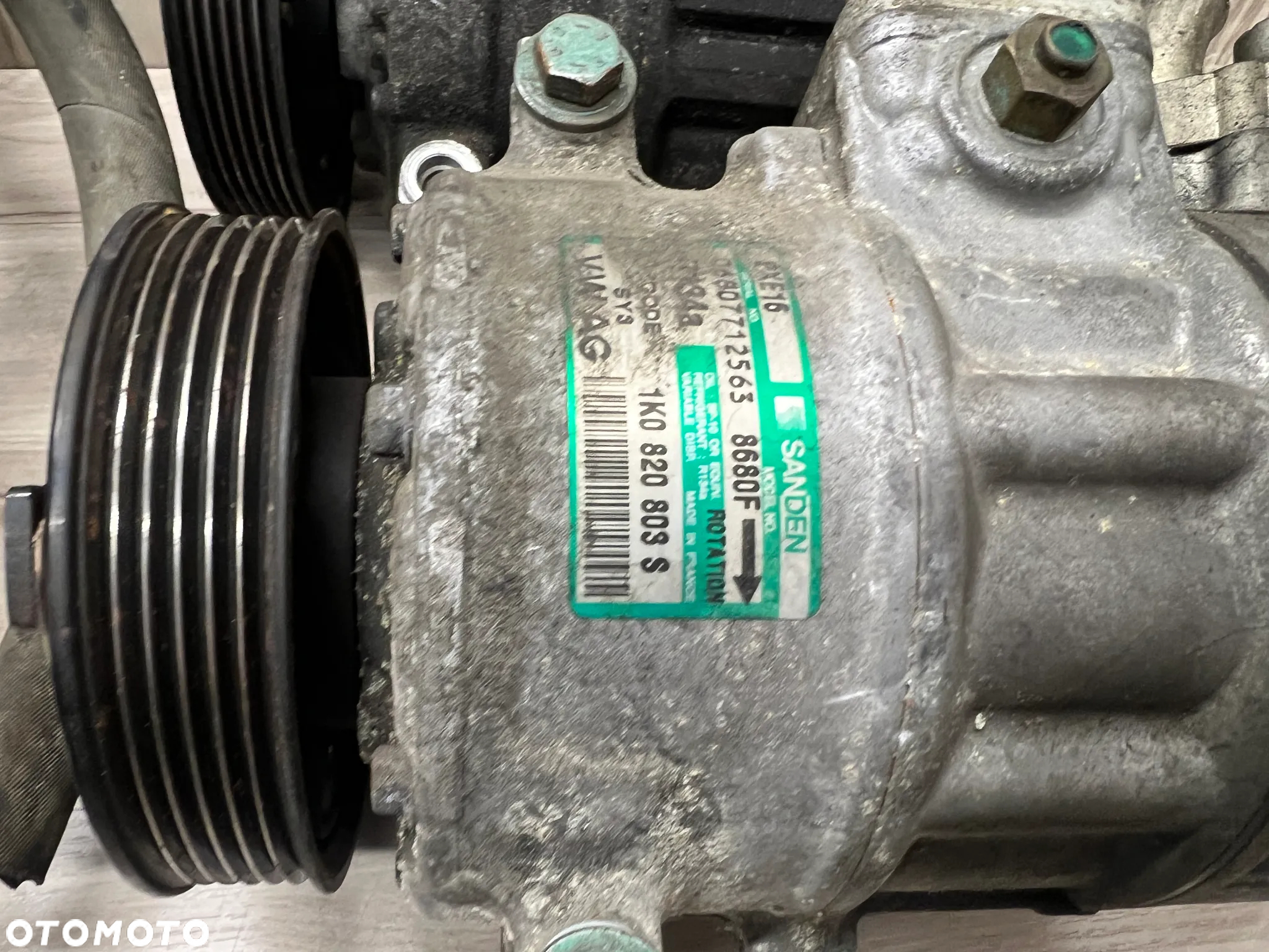 KOMPRESOR SPRĘŻARKA KLIMATYZACJI VW GOLF 5 V JETTA EOS 1K0820859S 1K0820803F - 6